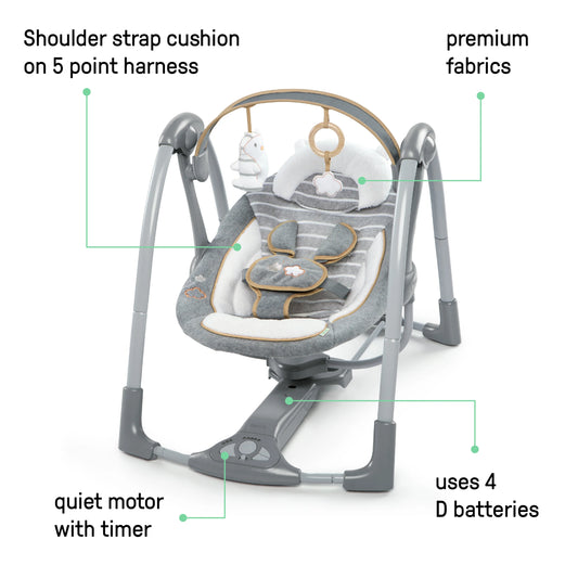 Kids2 - BTQ Swing And Go Portable - Teddy