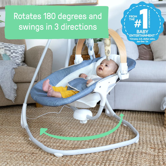 Kids2 - Ing Simple Comfort Decor Swing - Parker
