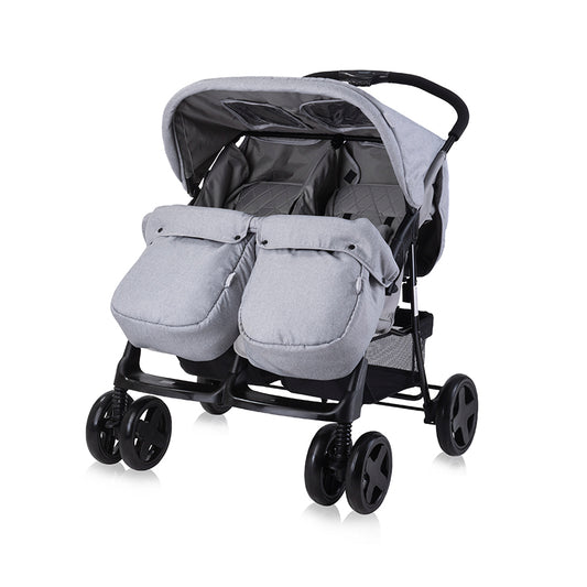 Lorelli - Twin Baby Stroller - Cool Grey - (+Bag)