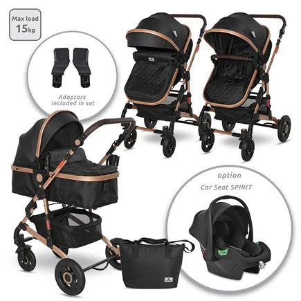 Baby Stroller ALBA PREMIUM SET 3in1 Black new