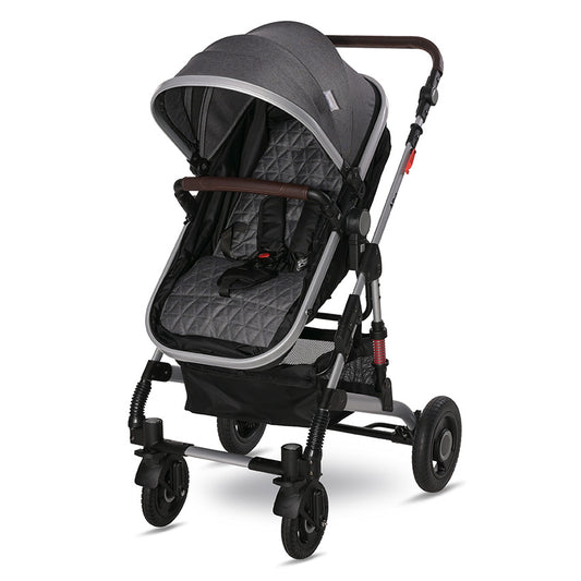 Lorelli - Baby Stroller - Alba Premium Set 3in1 - (NEW) - Steel Grey - Travel System