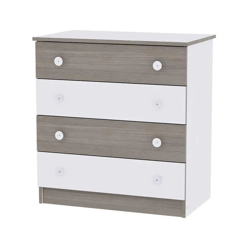 Lorelli WHITE/LIGHT OAK DRESSER