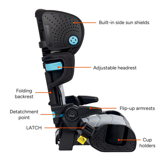 BabyTrend - Protect Slim Plus Booster - Cosmic Grey