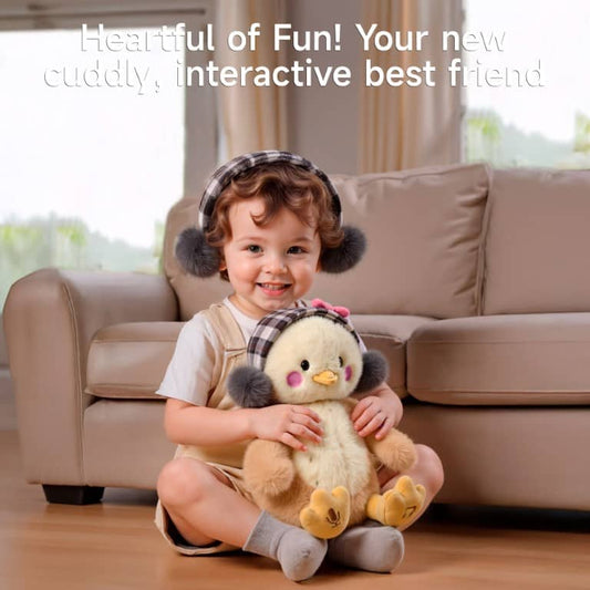 Tumama Kids - Interactive Plush Chick Toy - "Hug Me, Kiss Me"