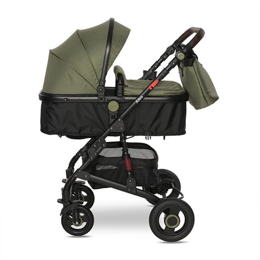 Lorelli - Baby Stroller - Alba Premium Set 3in1 - (NEW) - Loden Green - Travel System