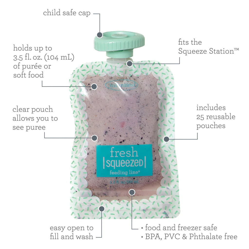 Infantino - 25 Pack Squeeze Pouches