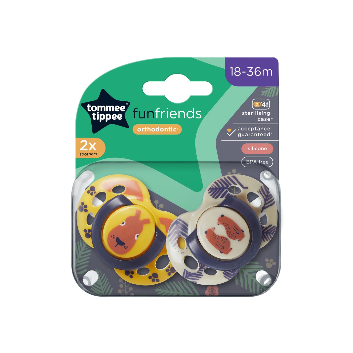 Tommee Tippee - Fun Soother - 18-36m - 2pcs