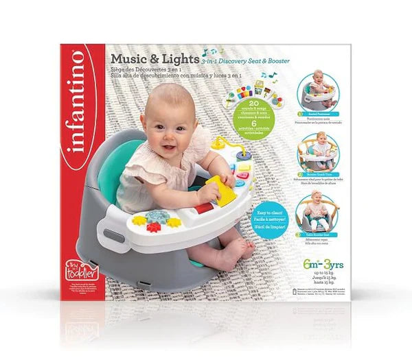 Infantino MUSIC & LIGHTS 3-IN-1 DISCOVERY SEAT & BOOSTER™