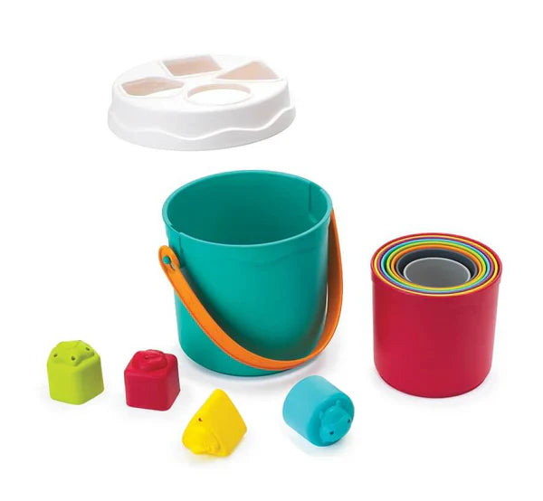 Infantino Shape Sorting Stack'n Nest Buckets