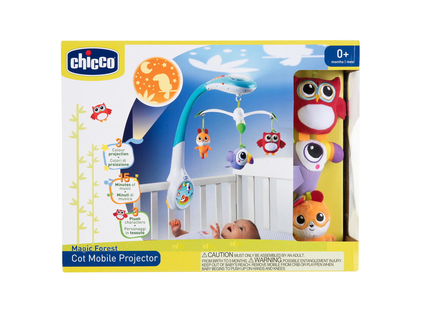 Chicco - T- *cop* - New Maagic Forest Cot Mobile Projection - {09717}
