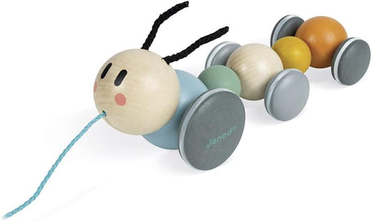 Janod - Sweet Cocoon Pull-Along Caterpillar