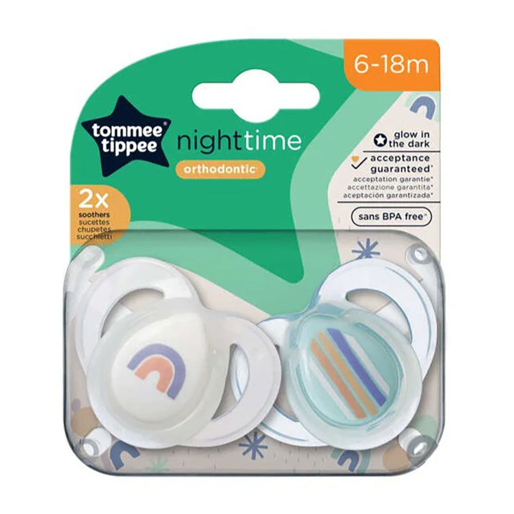 Tommee Tippee - Style Soothers 6-18m - Glow In The Dark