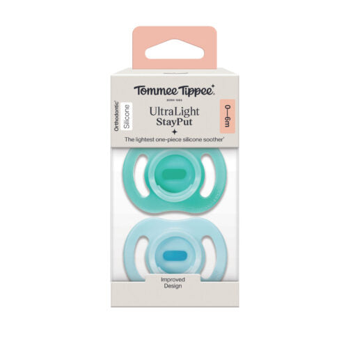 Tommee Tippee - Ultralight Fit Silicone Soother - 0-6m - 2pcs - Boy Deco