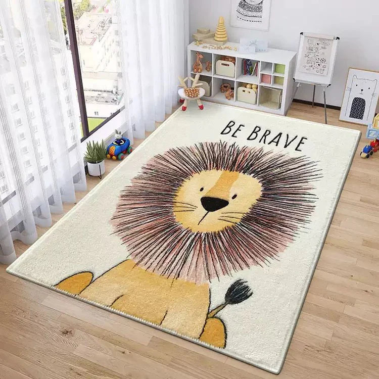 Baby Cashmere Rug 120x160 Be Brave Lion Nursery Décor
