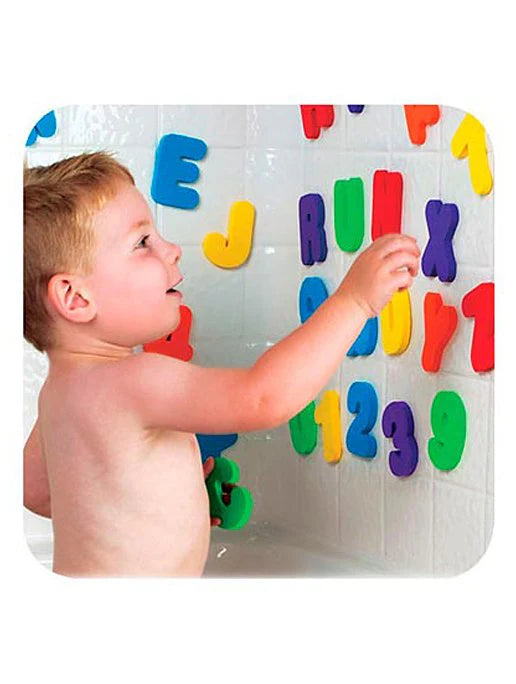 Munchkin - Learn Bath Letters&Numbers - Bright Educational Bath Toy