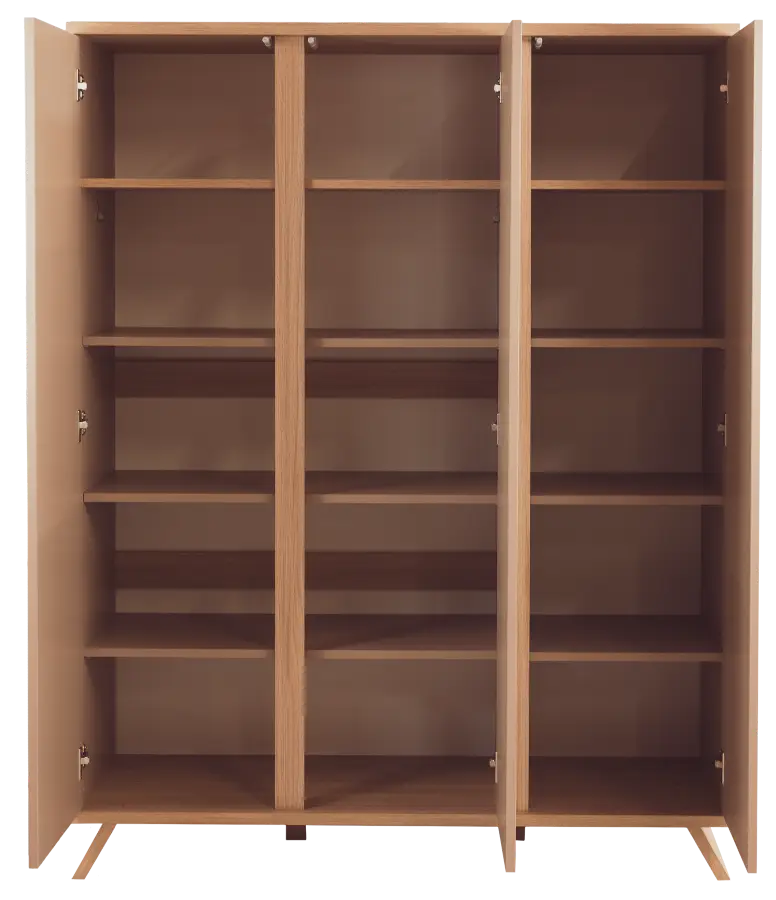 Faktum - Sienna Baby Wardrobe Modern Push - Open Children's Storage Cabinet - Cappucino