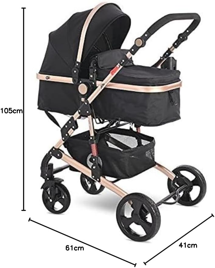 Lorelli - Baby Stroller - Alba Premium Set 3in1 - (NEW) - Black - Travel System
