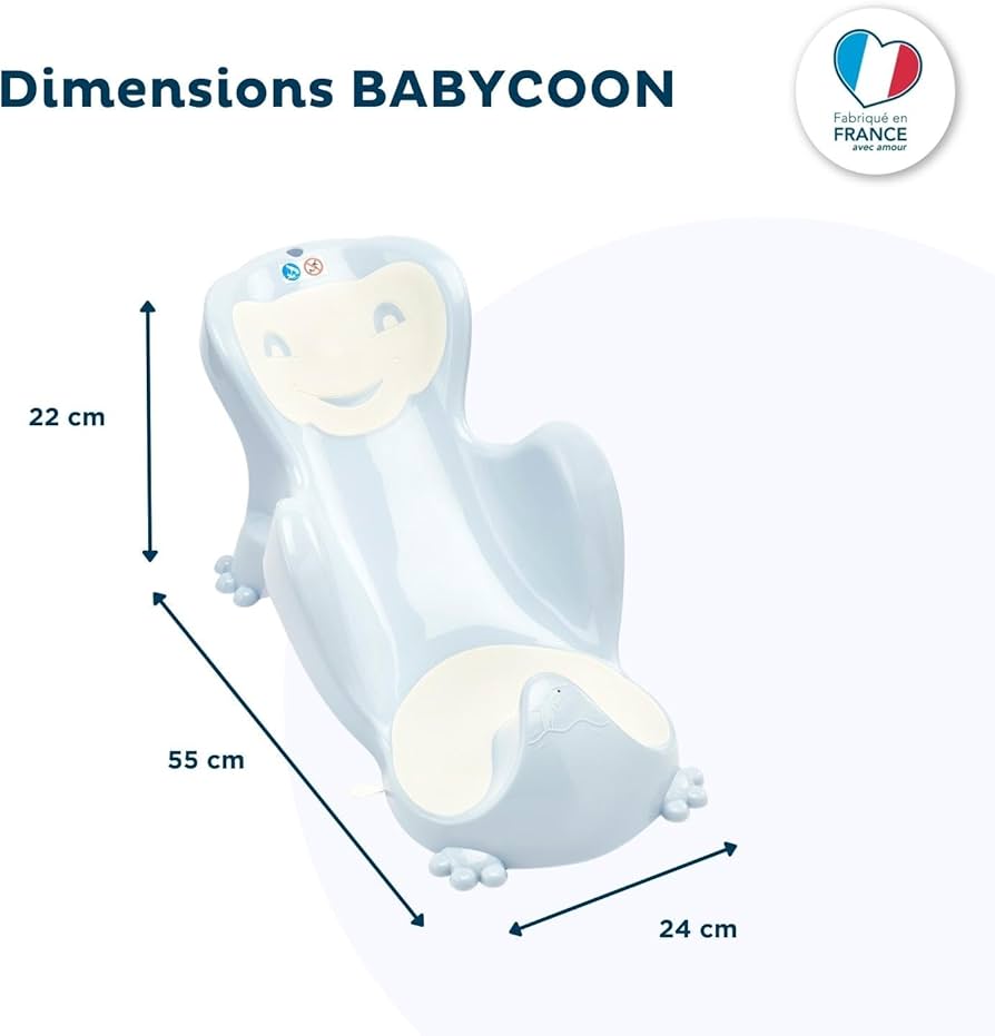 Thermobaby Babycn Bath Seat Peacock/Wht