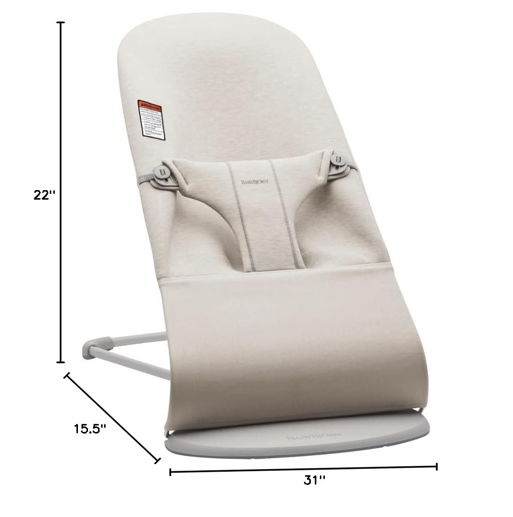 Babybjorn - Bouncer Bliss Jersey - Light Beige
