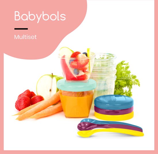 BabyMoov- Baby Bols Multi Set - 3x120ml+3x180ml+6x250ml+ 3 Spoons