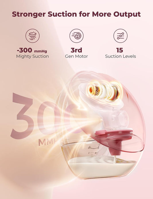 Momcozy - M9-Red Single Mobile Flow - Breast Pump