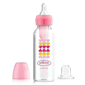 Narrow OP+ Bottle 250ML Level 3 6m+ Nipple + Sippy Spout , Pink