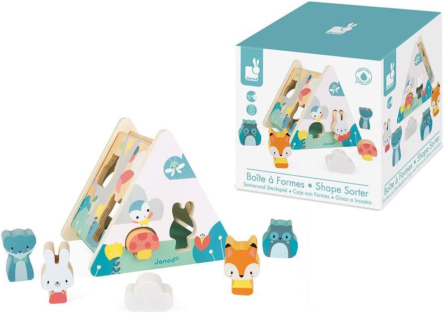 Janod - Pure Shape Sorter - Wood