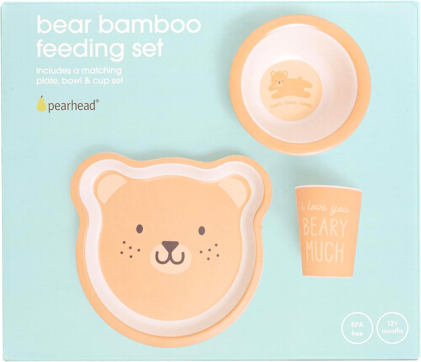 Pearhead - Bamboo Feeding Set - Bear
