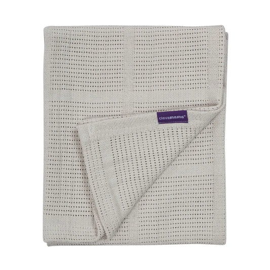Clevamama - Cellular Baby Blanket - Grey 80*100cm