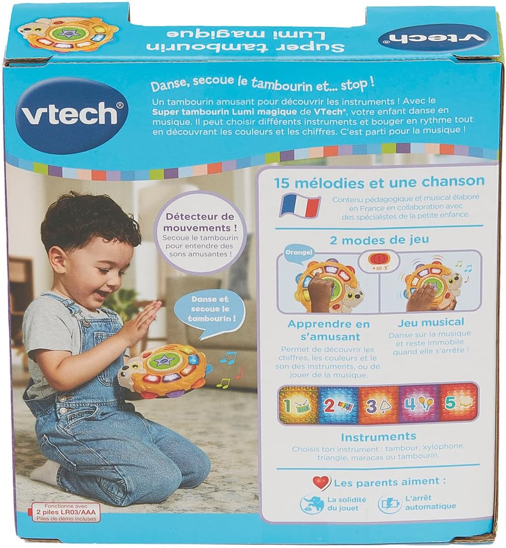 Vtech - Super Tambourine Lumi - French
