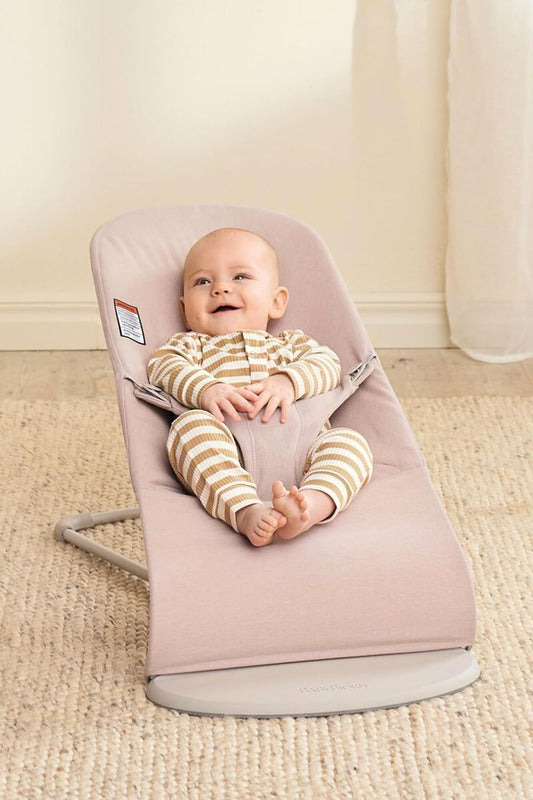 Babybjorn - Bouncer Bliss Woven - Light Pink Melange
