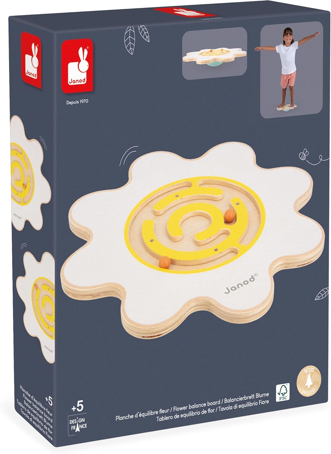 Janod - Sweet Cocoon Flower - Balance Board