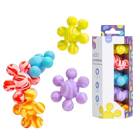 Ubbi - Joinibble Silicone Teether - Toys 5 pack - Multicolor