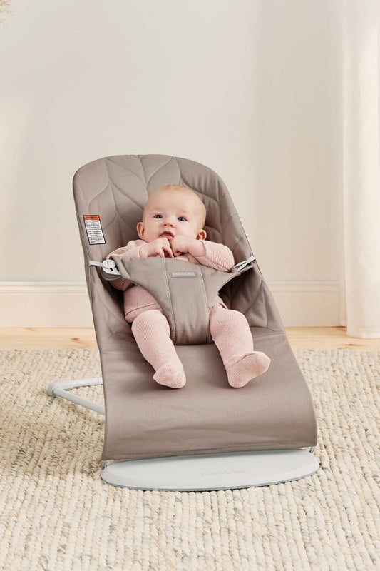 Babybjorn - Bouncer Bliss Wov. - Petal Sand Gray