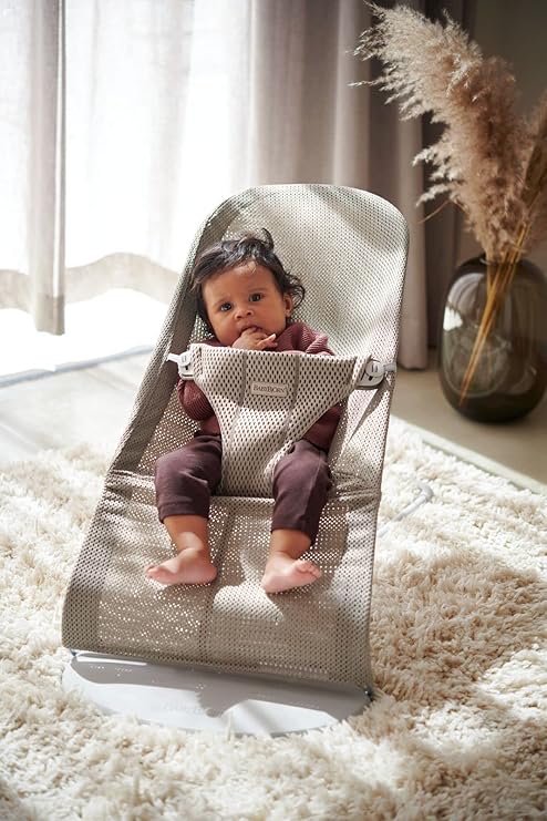Babybjorn - Bouncer Bliss - Mesh - Grey Beige