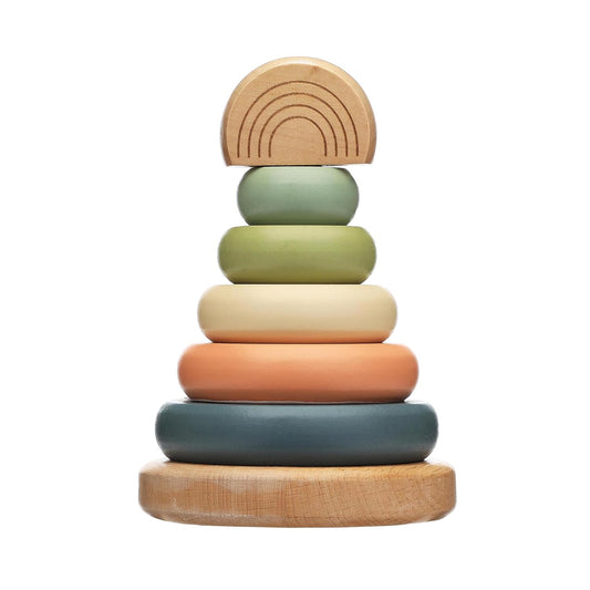 Pearhead - Wooden Stacking Toy Tower