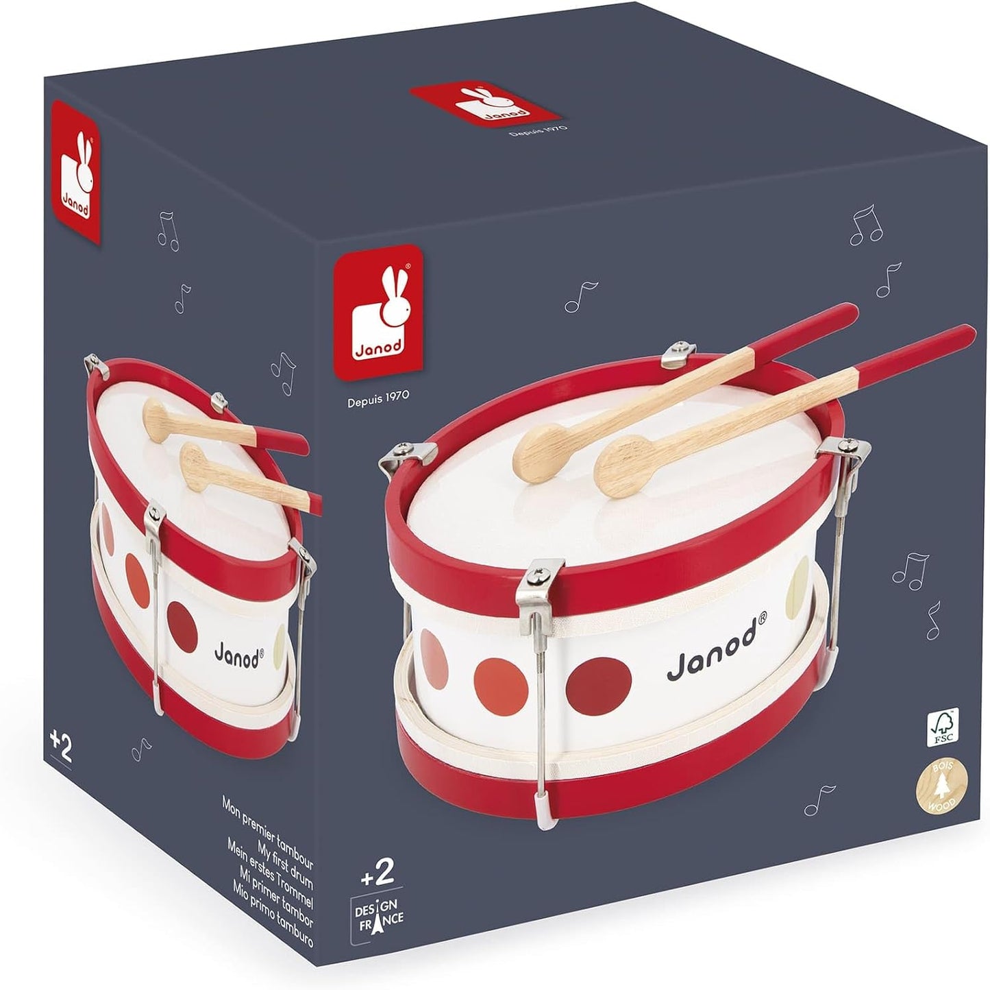 Janod - My First Drums - Confetti