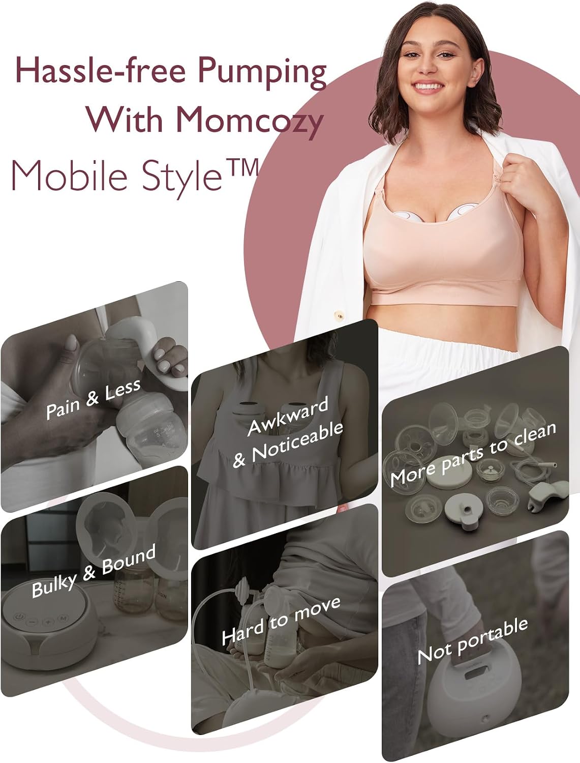 Momcozy - M6 Red Single Mobile Style - Breast Pump