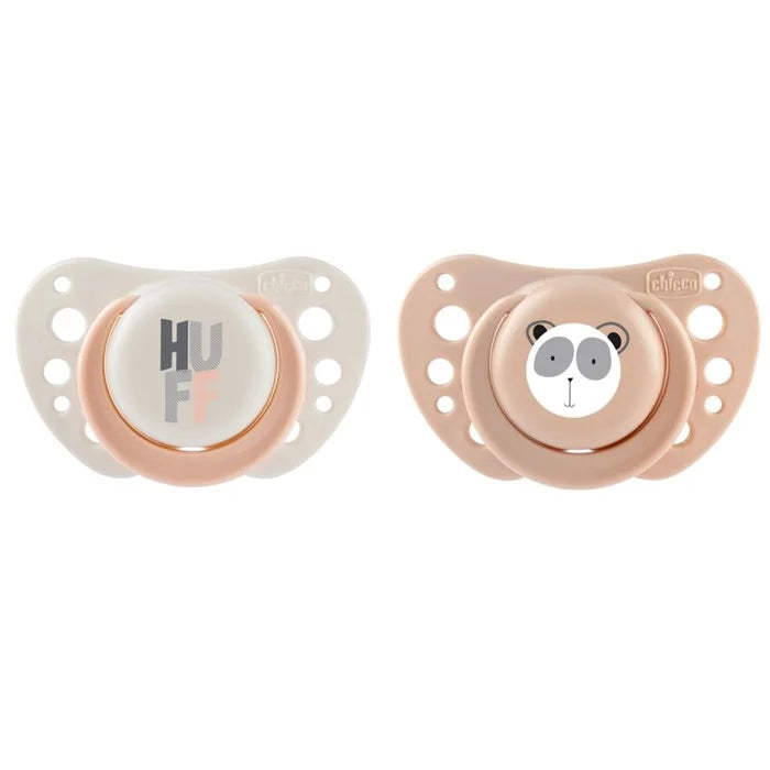 Chicco D- SOOTHER AIR SIL 2-6M 2pces -LIGHT PINK-