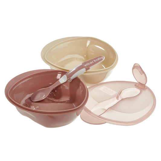 Vital Baby Nourish scoop' feeding set 2pk - natural berry
