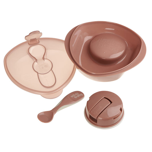 Vital Baby Nourish power' suction bowl - natural berry