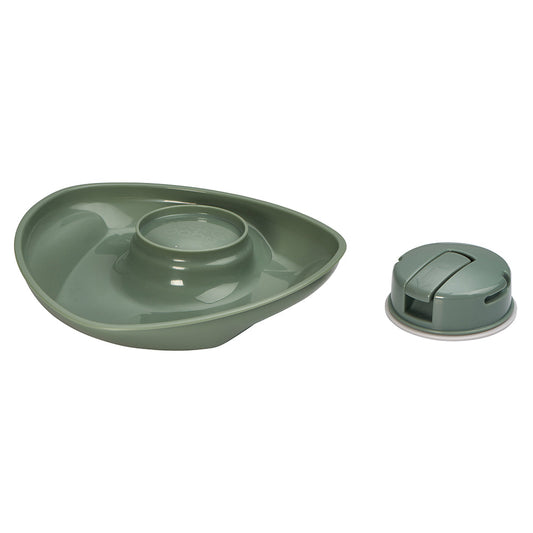 Vital Baby Nourish power' suction plate - natural moss
