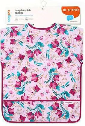 BabyOno - Long Sleeve Bib - Flower