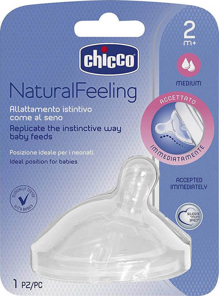 Chicco D-NaturalFeeling TEAT 2m+ MEDIUMflow 1pc