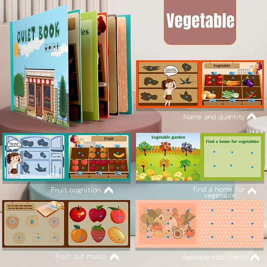 Tumama Kids - Montessori Book - Vegetable