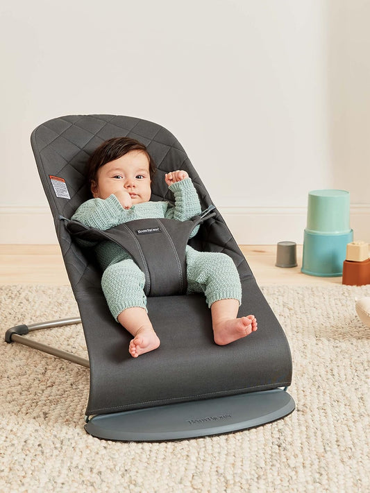 Babybjorn - Bouncer Bliss Woven - Anthracite