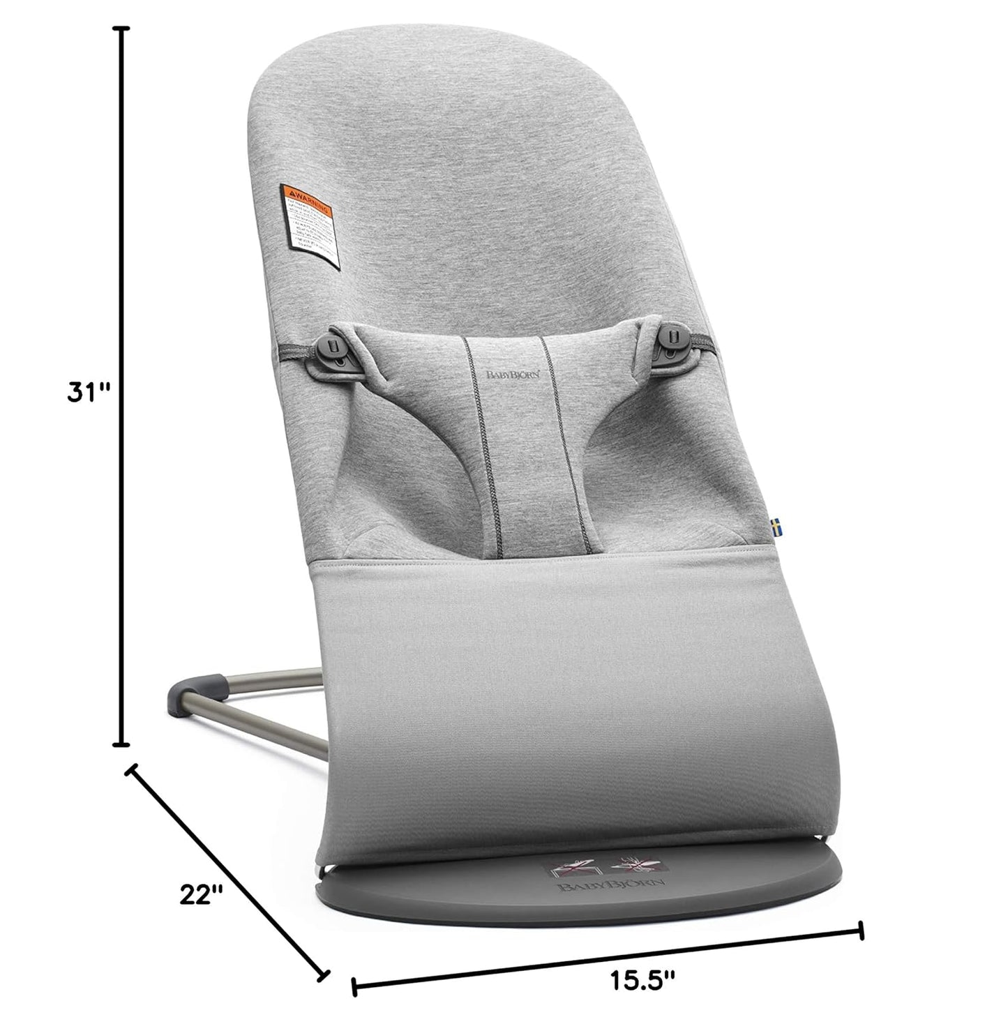 Babybjorn - Bouncer Bliss 3D Jersey - Light Grey