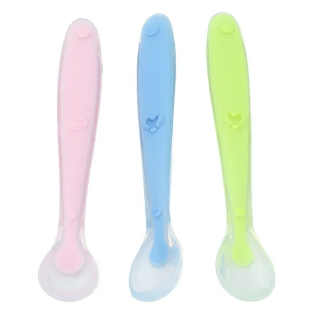 Bebe Confort - 3 Soft Silicone Spoons - 4m+