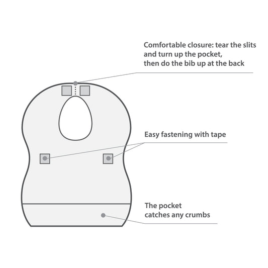 BabyOno - 878 Disposable Bibs - 10pcs