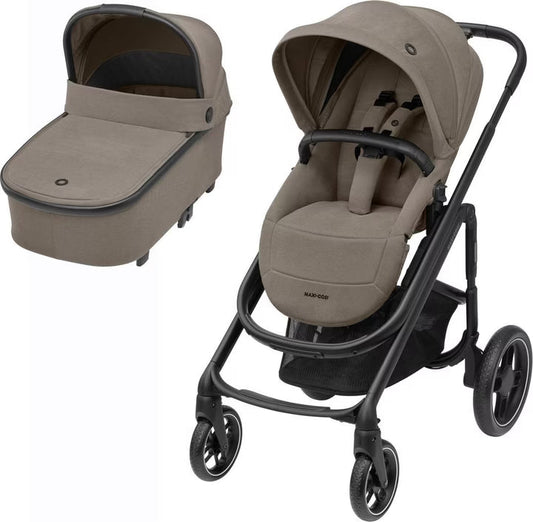MAXI COSI PLAZA+ TWILLIC TRUFFLE 3 Piece Bundle
Plaza+ Stroller & Carrycot.
Pebble 360 Pro Car Seat.
FamilyFix 360 Pro Base.